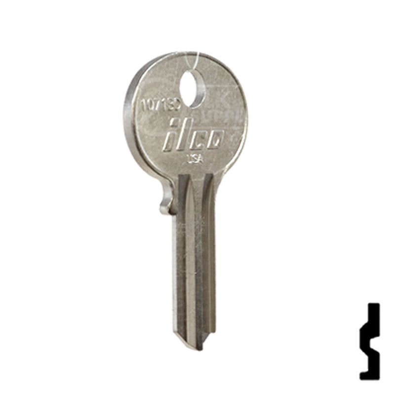 Uncut Key Blank | Wilson Bohannon | 1071BD Residential-Commercial Key Ilco