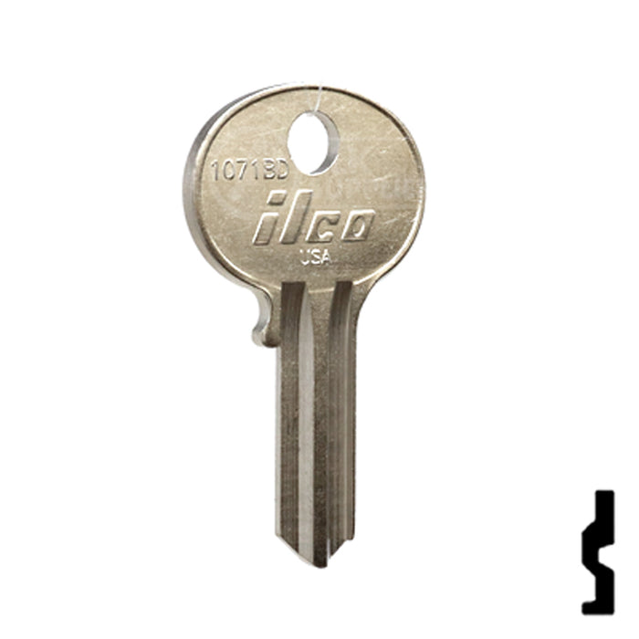 Uncut Key Blank | Wilson Bohannon | 1071BD Residential-Commercial Key Ilco
