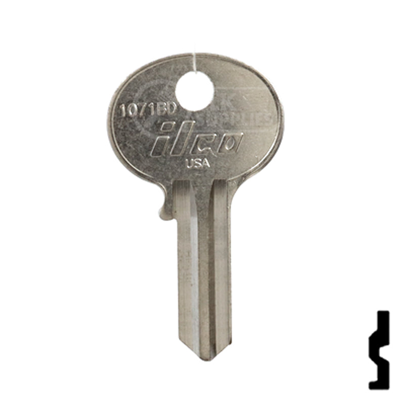 Uncut Key Blank | Wilson Bohannon | 1071BD Residential-Commercial Key Ilco