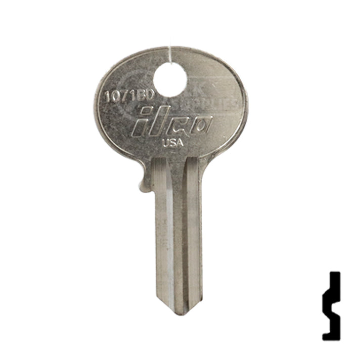 Uncut Key Blank | Wilson Bohannon | 1071BD Residential-Commercial Key Ilco