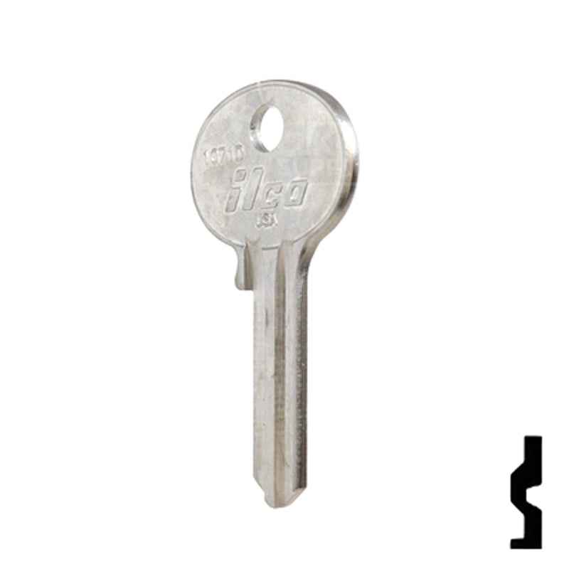 Uncut Key Blank | Wilson Bohannon | 1071D Residential-Commercial Key Ilco