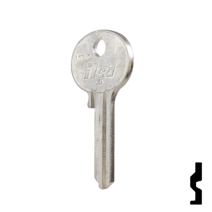 Uncut Key Blank | Wilson Bohannon | 1071D Residential-Commercial Key Ilco