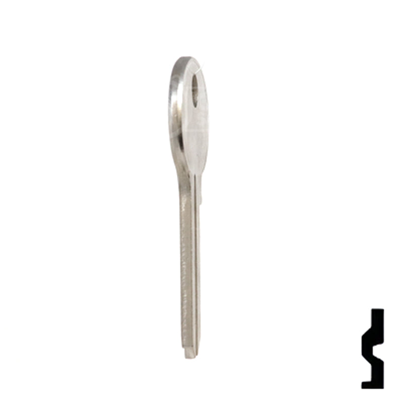 Uncut Key Blank | Wilson Bohannon | 1071D Residential-Commercial Key Ilco