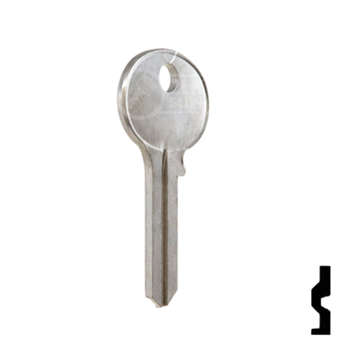 Uncut Key Blank | Wilson Bohannon | 1071D Residential-Commercial Key Ilco