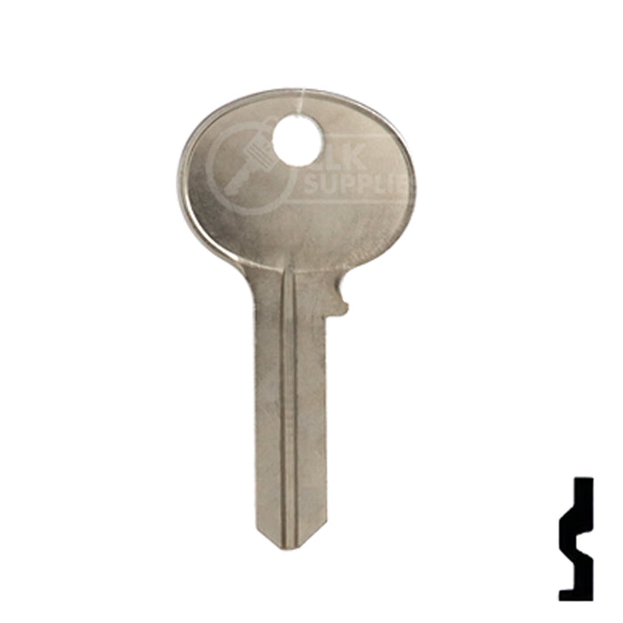 Uncut Key Blank | Wilson Bohannon | 1071D Residential-Commercial Key Ilco
