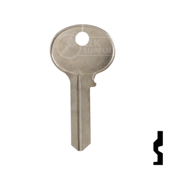Uncut Key Blank | Wilson Bohannon | 1071D Residential-Commercial Key Ilco