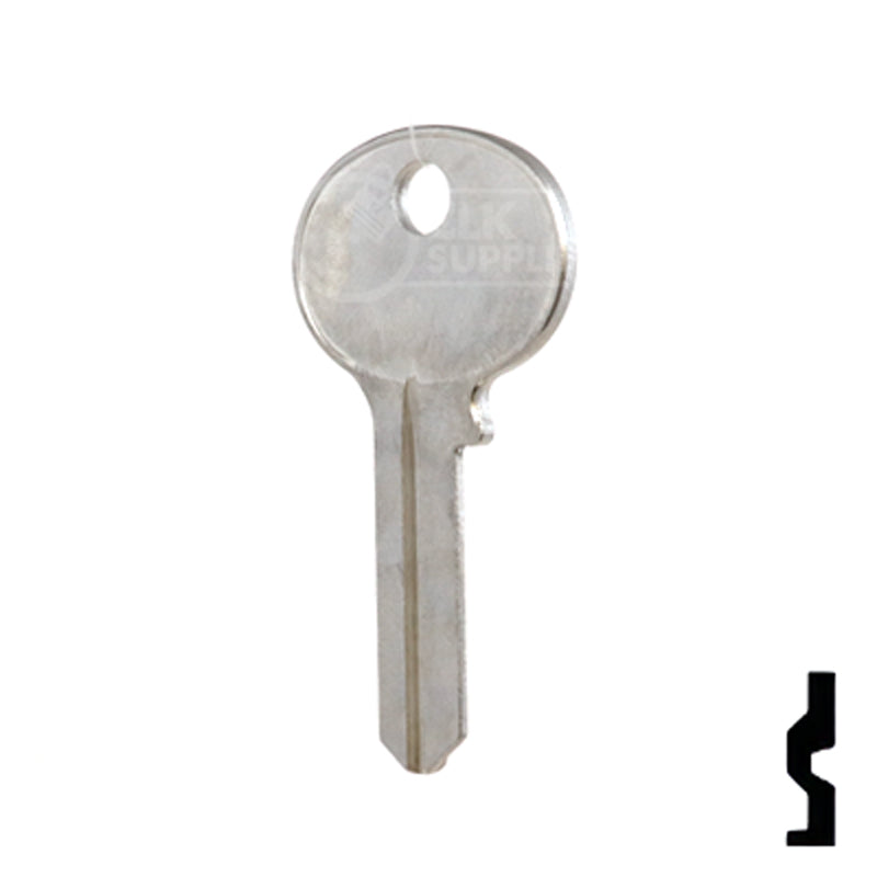 Uncut Key Blank | Wilson Bohannon | 1071D Residential-Commercial Key Ilco