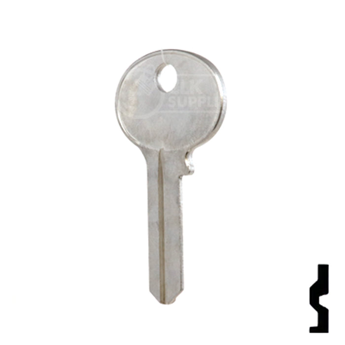 Uncut Key Blank | Wilson Bohannon | 1071D Residential-Commercial Key Ilco