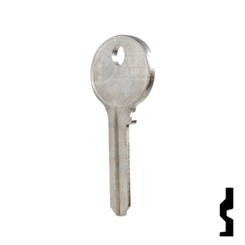 Uncut Key Blank | Wilson Bohannon | 1071D Residential-Commercial Key Ilco