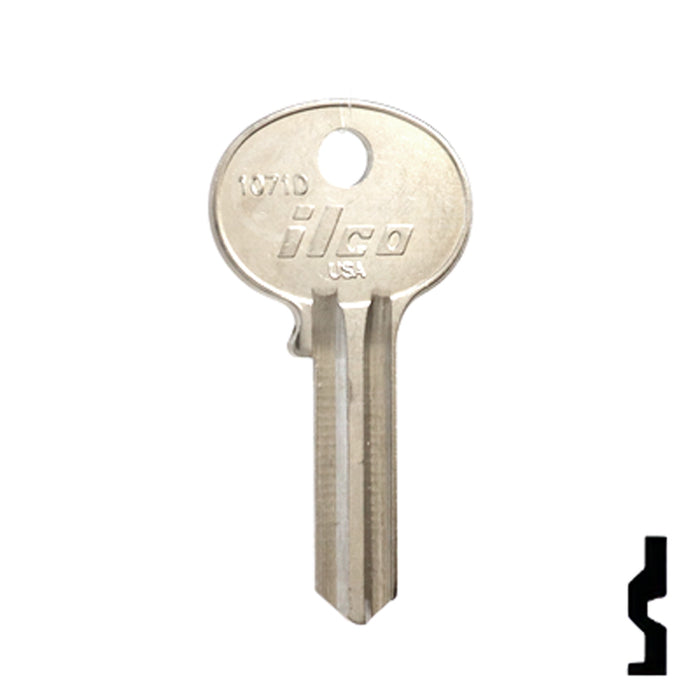Uncut Key Blank | Wilson Bohannon | 1071D Residential-Commercial Key Ilco