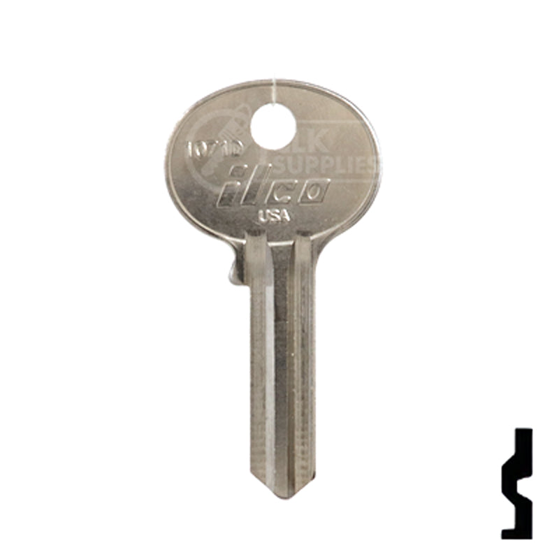 Uncut Key Blank | Wilson Bohannon | 1071D Residential-Commercial Key Ilco
