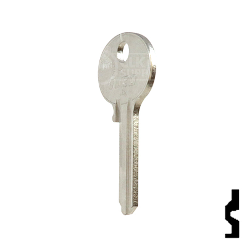 Uncut Key Blank | Wilson Bohannon | 1071E Residential-Commercial Key Ilco