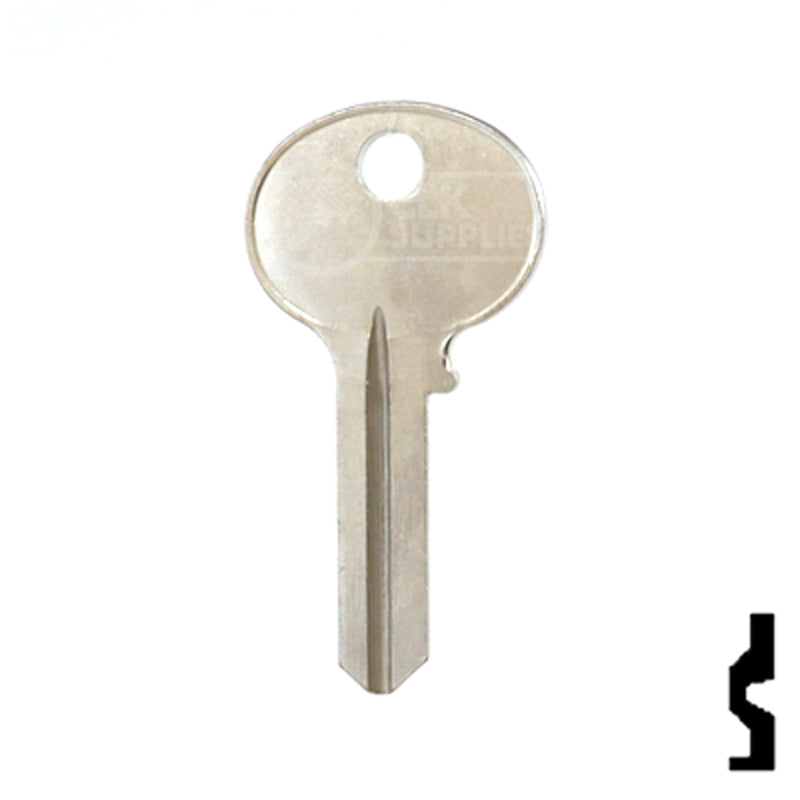 Uncut Key Blank | Wilson Bohannon | 1071E Residential-Commercial Key Ilco