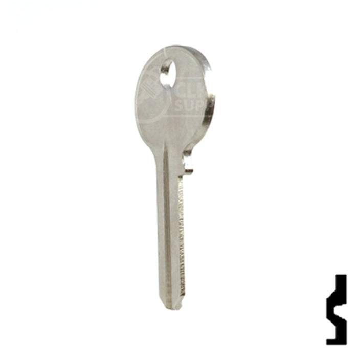 Uncut Key Blank | Wilson Bohannon | 1071E Residential-Commercial Key Ilco