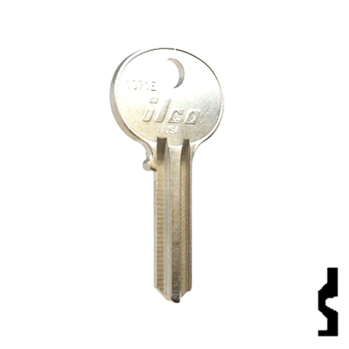 Uncut Key Blank | Wilson Bohannon | 1071E Residential-Commercial Key Ilco