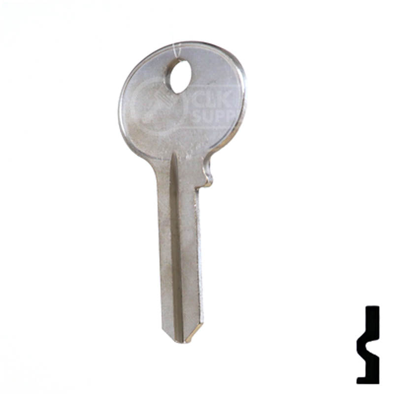 Uncut Key Blank | Wilson-Bohannon | 1071M Residential-Commercial Key Ilco