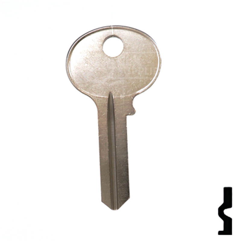Uncut Key Blank | Wilson-Bohannon | 1071M Residential-Commercial Key Ilco