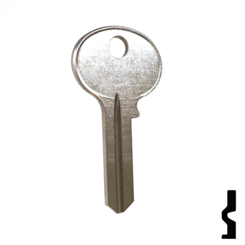 Uncut Key Blank | Wilson-Bohannon | 1071M Residential-Commercial Key Ilco
