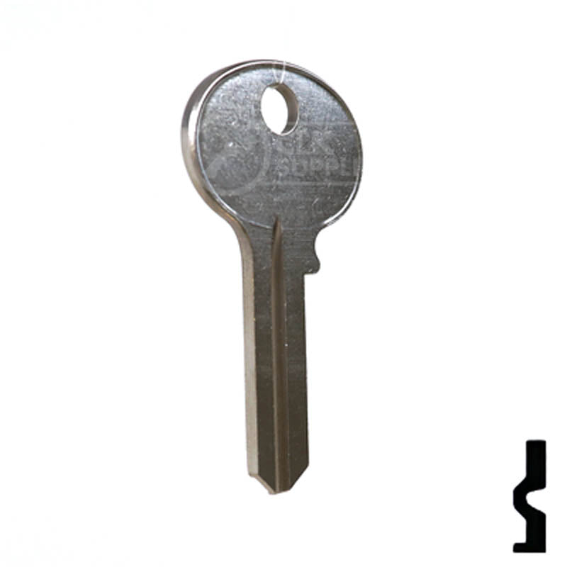Uncut Key Blank | Wilson-Bohannon | 1071M Residential-Commercial Key Ilco