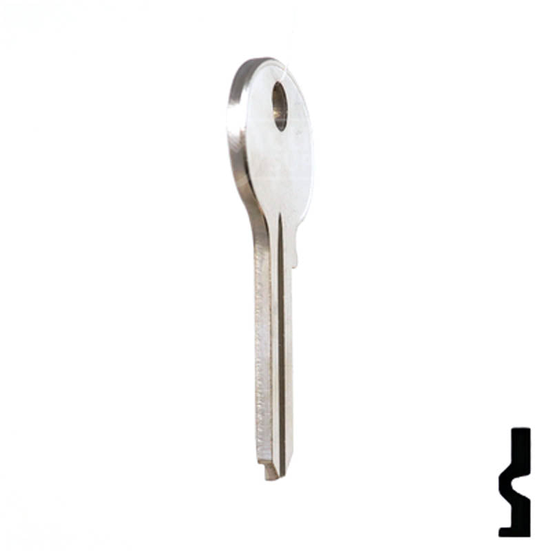 Uncut Key Blank | Wilson-Bohannon | 1071M Residential-Commercial Key Ilco
