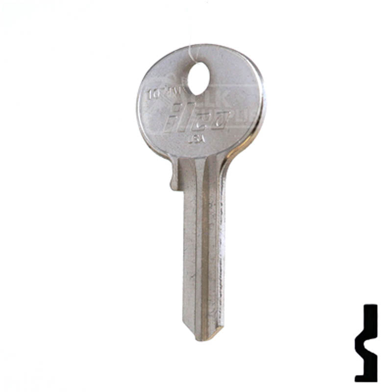 Uncut Key Blank | Wilson-Bohannon | 1071M Residential-Commercial Key Ilco