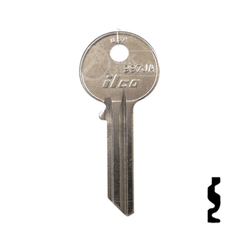Uncut Key Blank | Yale | 997JA Residential-Commercial Key Ilco