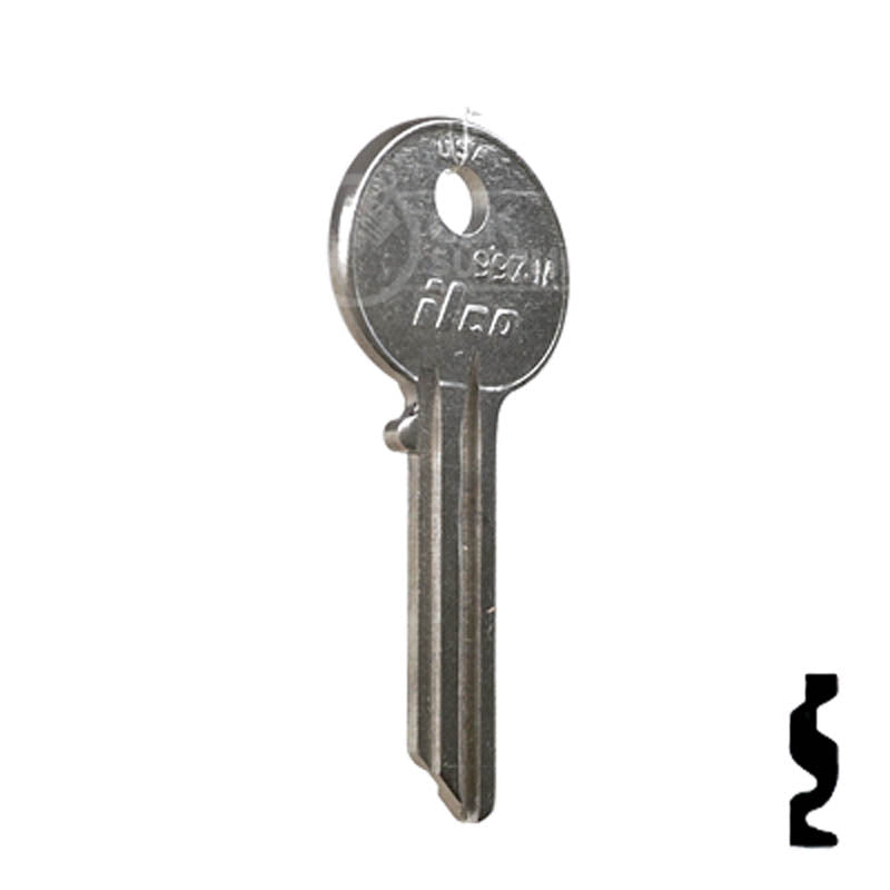 Uncut Key Blank | Yale | 997JA Residential-Commercial Key Ilco