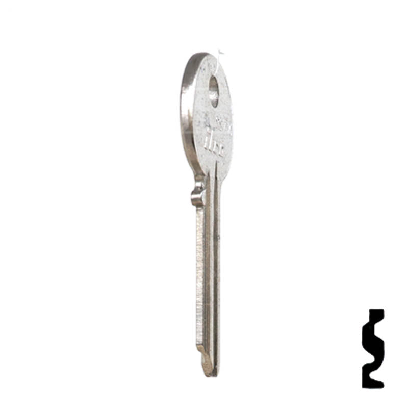 Uncut Key Blank | Yale | 997JA Residential-Commercial Key Ilco