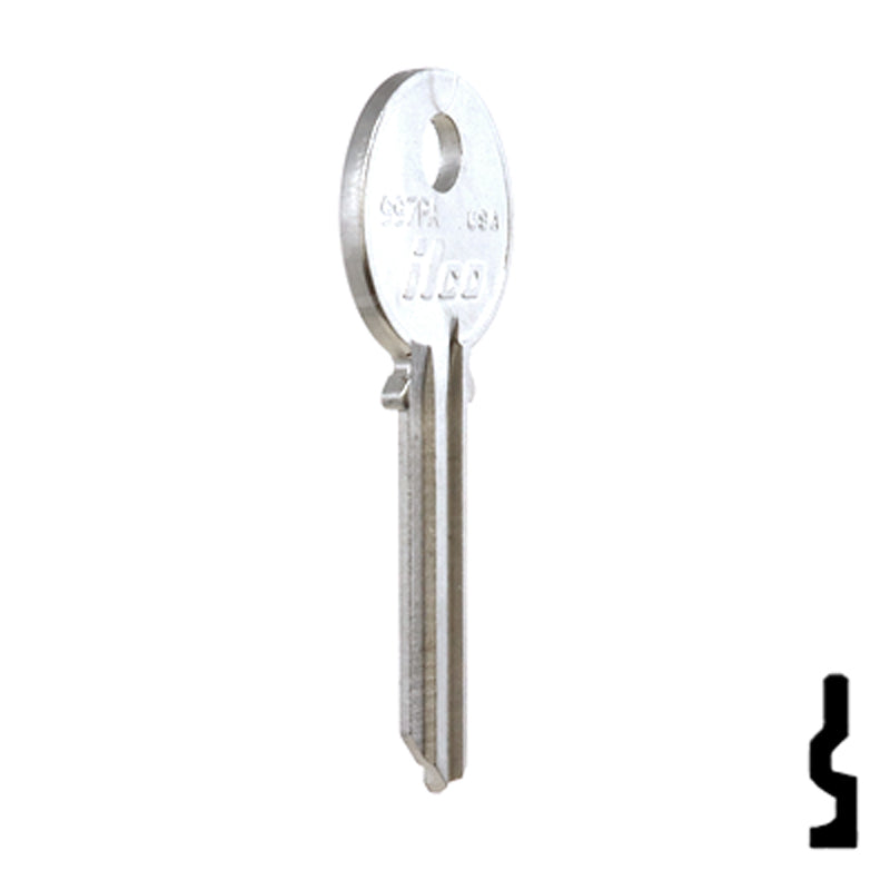 Uncut Key Blank | Yale | 997PA Residential-Commercial Key Ilco