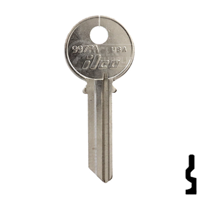 Uncut Key Blank | Yale | 997PA Residential-Commercial Key Ilco