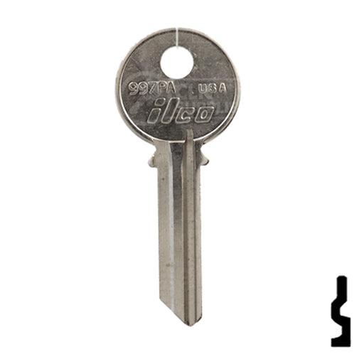 Uncut Key Blank | Yale | 997PA Residential-Commercial Key Ilco