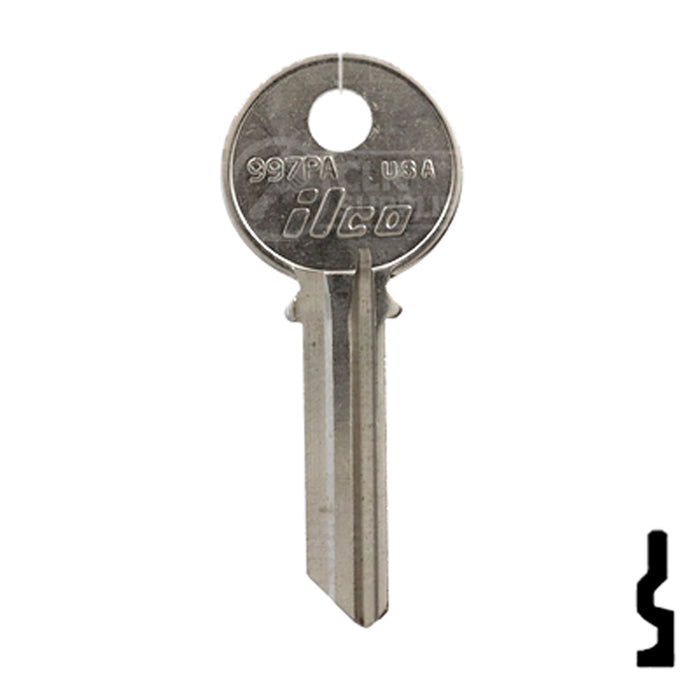 Uncut Key Blank | Yale | 997PA Residential-Commercial Key Ilco