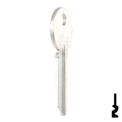 Uncut  Key Blank | Yale | 998-Y4 Residential-Commercial Key Ilco