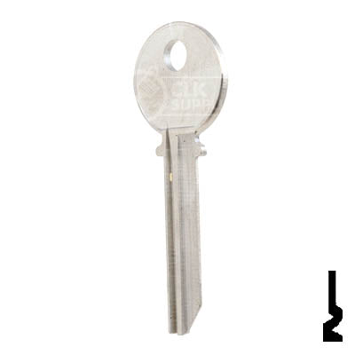 Uncut Key Blank | Yale | 998A Residential-Commercial Key Ilco