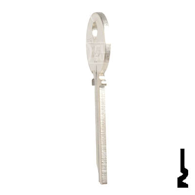 Uncut Key Blank | Yale | 998A Residential-Commercial Key Ilco