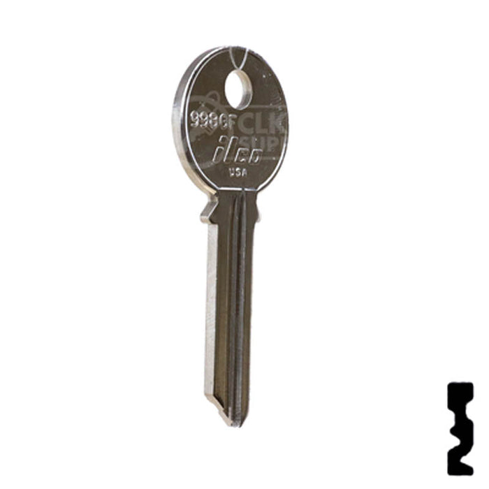 Uncut Key Blank | Yale | 998GF Residential-Commercial Key Ilco