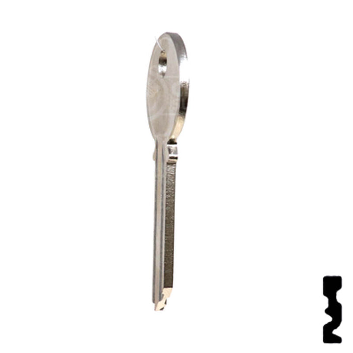 Uncut Key Blank | Yale | 998GF Residential-Commercial Key Ilco