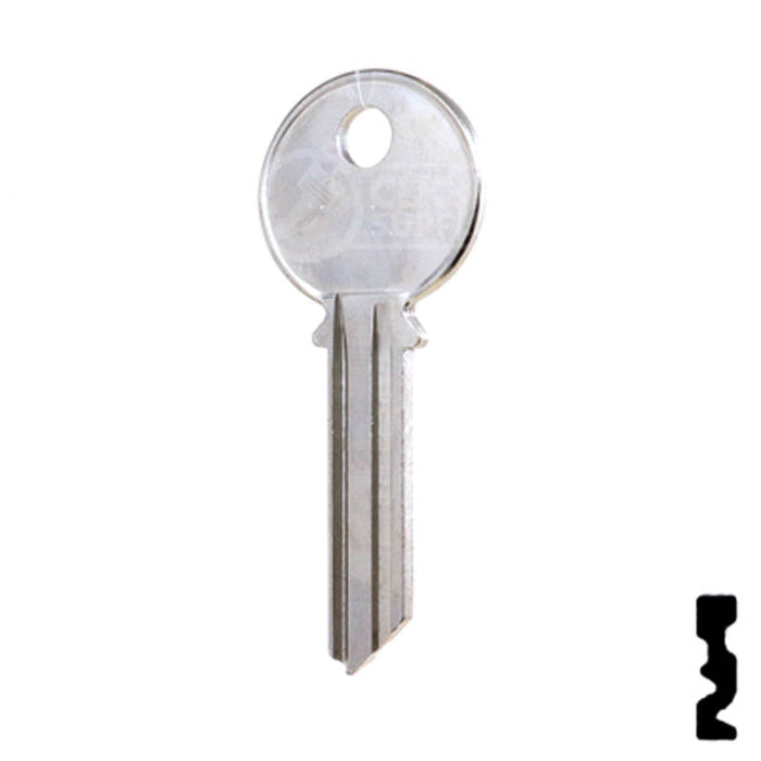 Uncut Key Blank | Yale | 998GF Residential-Commercial Key Ilco