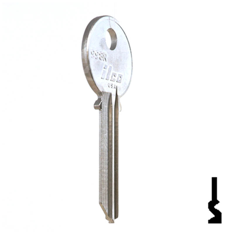 Uncut Key Blank | Yale | 998R Residential-Commercial Key Ilco