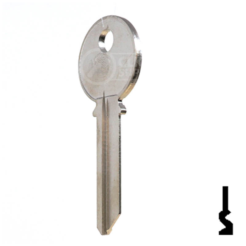 Uncut Key Blank | Yale | 998R Residential-Commercial Key Ilco