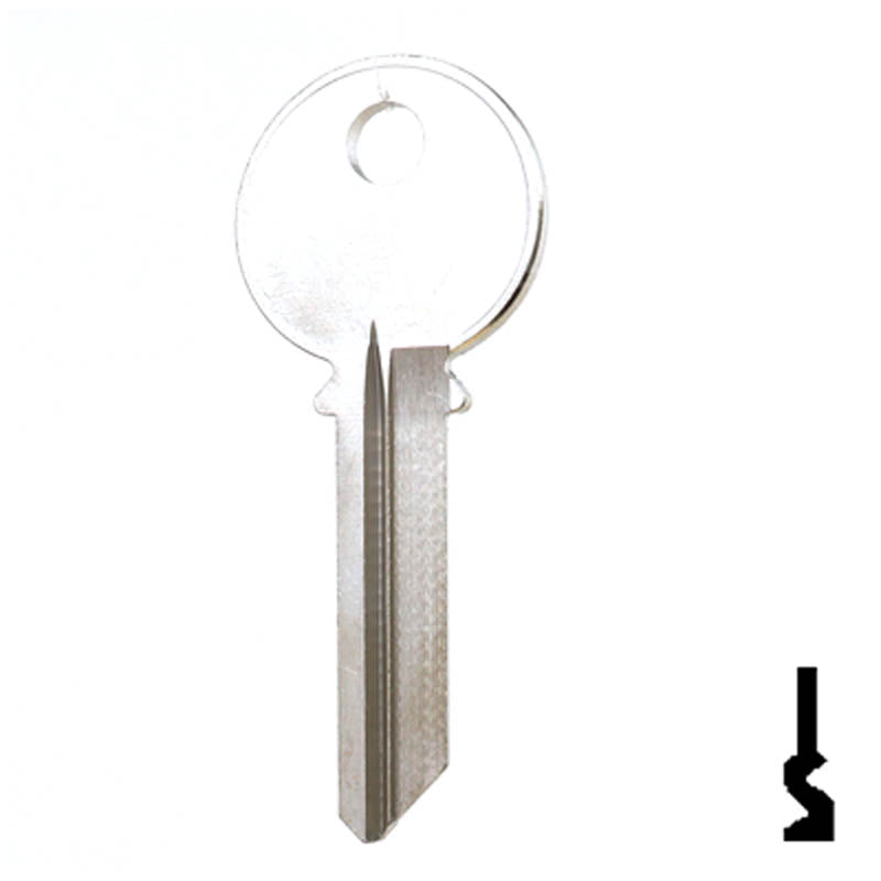 Uncut Key Blank | Yale | 998R Residential-Commercial Key Ilco