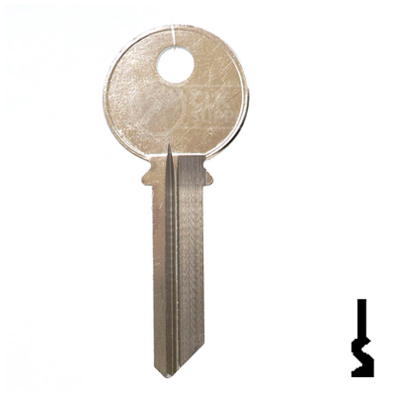 Uncut Key Blank | Yale | 998R Residential-Commercial Key Ilco
