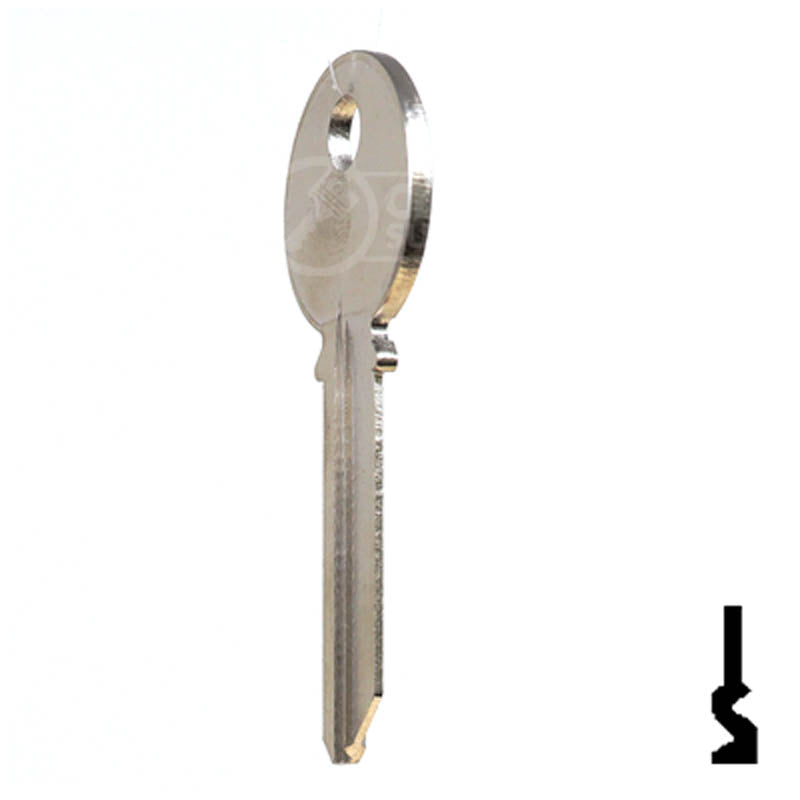 Uncut Key Blank | Yale | 998R Residential-Commercial Key Ilco