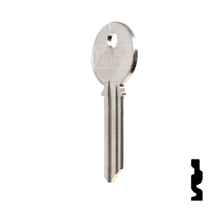 Uncut Key Blank | Yale | 998VA Residential-Commercial Key Ilco