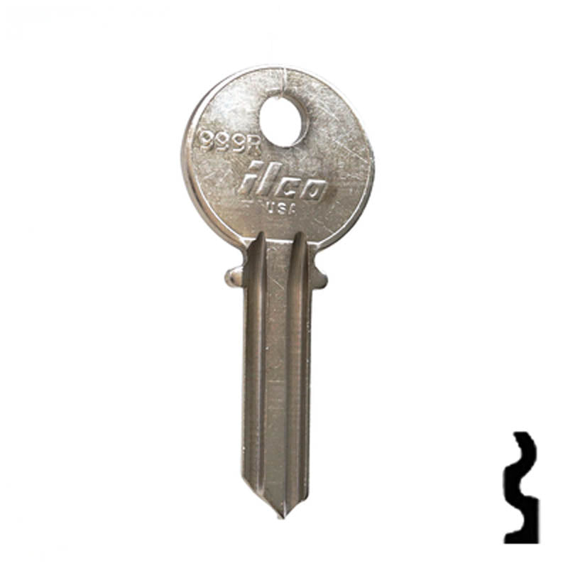 Uncut Key Blank | Yale | 999R Residential-Commercial Key Ilco