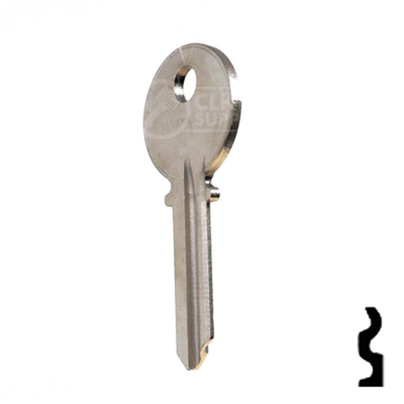 Uncut Key Blank | Yale | 999R Residential-Commercial Key Ilco