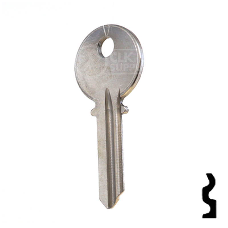 Uncut Key Blank | Yale | 999R Residential-Commercial Key Ilco