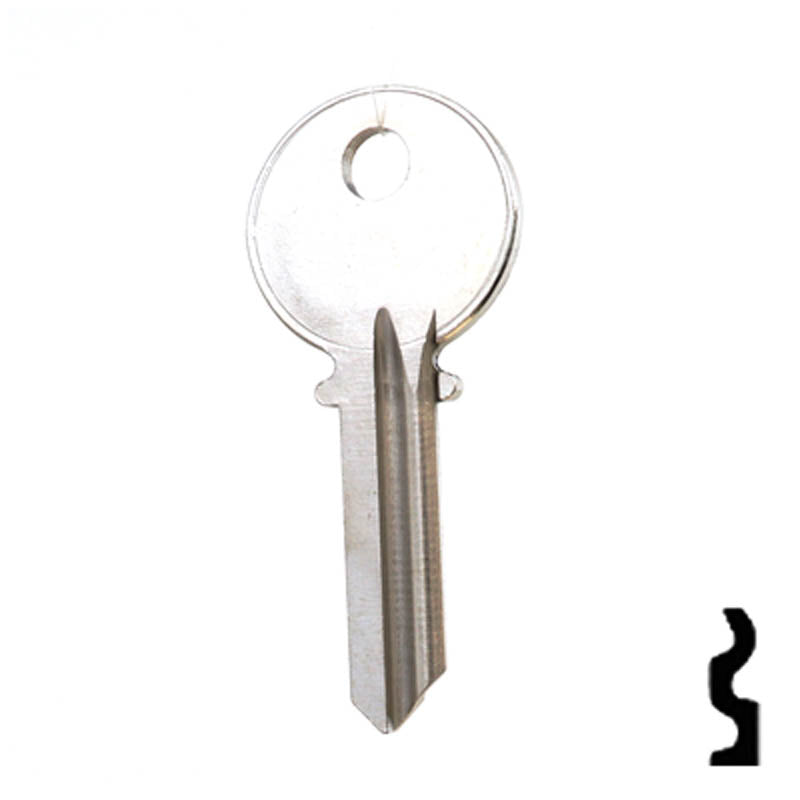 Uncut Key Blank | Yale | 999R Residential-Commercial Key Ilco