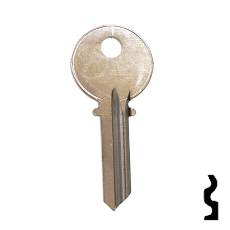 Uncut Key Blank | Yale | 999R Residential-Commercial Key Ilco