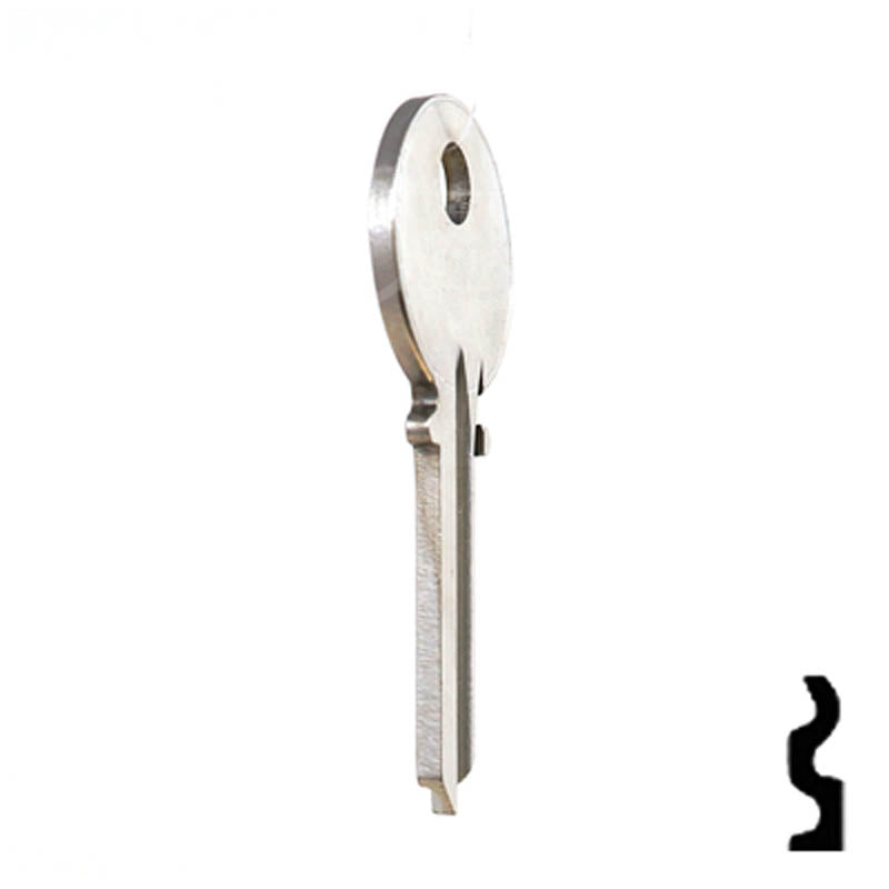 Uncut Key Blank | Yale | 999R Residential-Commercial Key Ilco